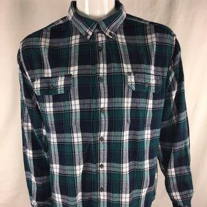 Faded Glory Men’s Flannel Plaid Shirt Sz XXL Blue